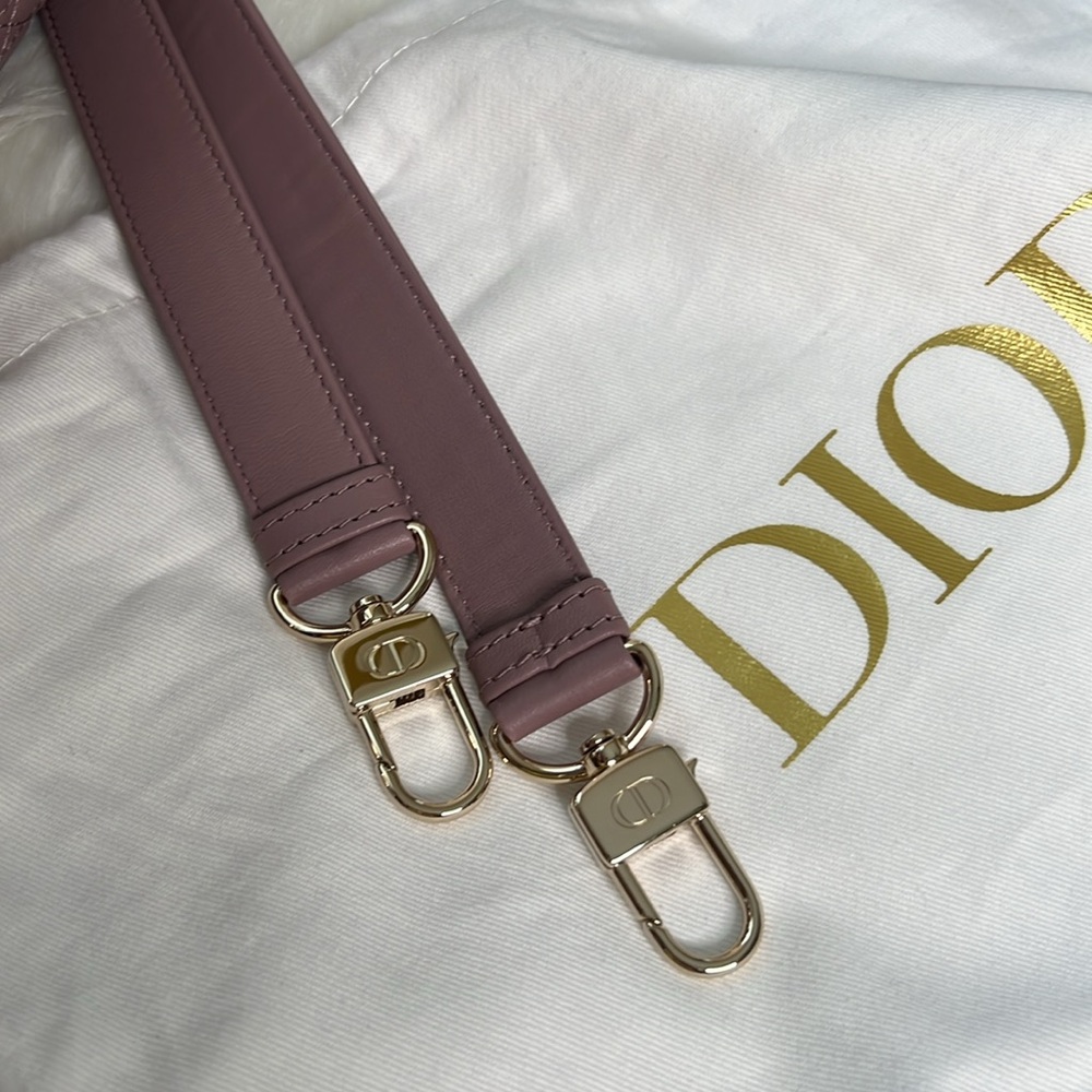 Dior Medium Lady D-Joy Bag Peony Pink Cannage Lambskin NWT Shoulder/Crossbody - Picture 8 of 17